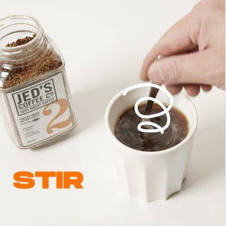 visual instant coffee with a twist