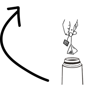 jeds arrow up with thermos